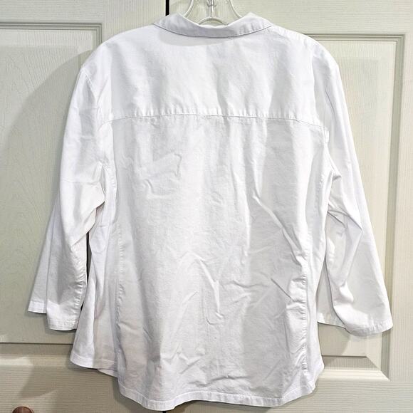 Emily Daniels Womens XL Workwear Minimalist Normcore Western White Shirt - Picture 3 of 9